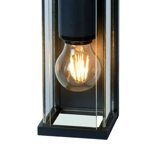 Настенный светильник Meribel 6493 Mantra уличный IP54 чёрный серый 2 лампы, плафон прозрачный в стиле современный E27 фото 4