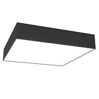 Светильник потолочный LED Zon C032CL-36W4K-SQ-B Maytoni белый 1 лампа, основание чёрное в стиле современный квадраты
