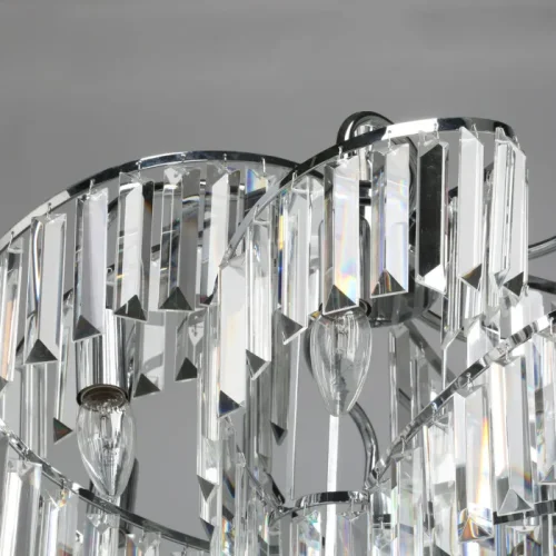 Люстра подвесная Аделард 642016606 MW-Light прозрачная на 6 ламп, основание хром в стиле классический  фото 5
