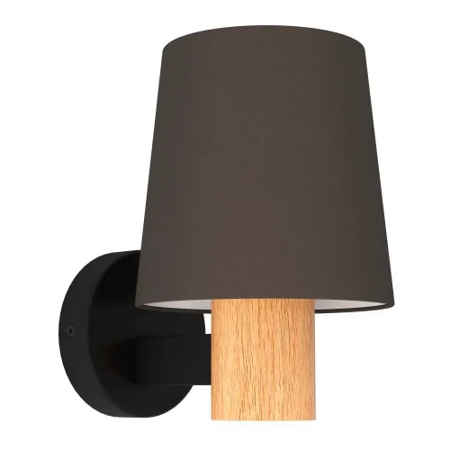 Бра Edale 43783 Eglo коричневый на 1 лампа, основание чёрное в стиле кантри современный 