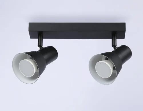 Спот с 2 лампами TA13117 Ambrella light чёрный GU10 в стиле хай-тек современный  фото 3