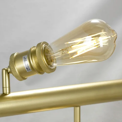 Светильник потолочный лофт Murray GRLSP-8169 Lussole без плафона 5 ламп, основание матовое золото в стиле лофт  фото 8