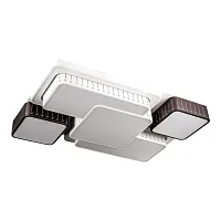 Светильник потолочный LED с пультом 10208/5LED Escada белый на 1 лампу, основание белое в стиле хай-тек с пультом квадраты
