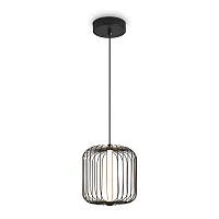 Светильник подвесной LED Sabi FR6131PL-L13B Freya чёрный на 1 лампу, основание чёрное в стиле современный 
