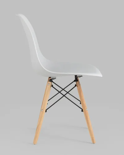 Стул EAMES, светло-серый 4шт. (набор) УТ000037608 Stool Group, /, ножки/массив бука/бежевый, размеры - *815***460*530 фото 9