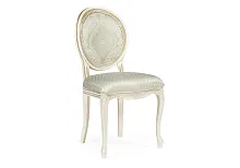Деревянный стул Инои soprano pearl / ромб / бежевое золото 543592 Woodville, белый/ткань, ножки/массив бука дерево/белый, размеры - ****520*540