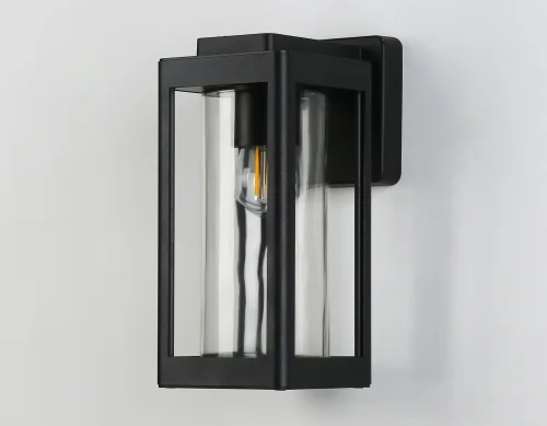 Настенный светильник ST2406 Ambrella light уличный IP54 чёрный 1 лампа, плафон прозрачный в стиле хай-тек современный E27 фото 4