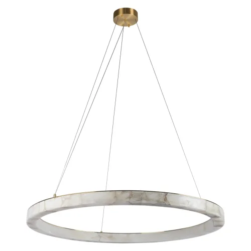 Светильник подвесной LED Mondrian 10408/1000 LOFT IT белый на 1 лампу, основание бронзовое в стиле современный кольца