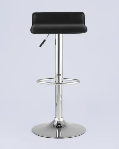 Стул барный hi-tec NEW, черный NP УТ000037629 Stool Group, чёрный/экокожа, ножки//хром, размеры - 630*830***395*395 фото 3