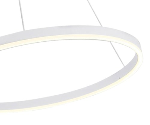 Светильник подвесной LED Тор 08214,01A(4000K) Kink Light белый 1 лампа, основание белое в стиле современный хай-тек кольца фото 2