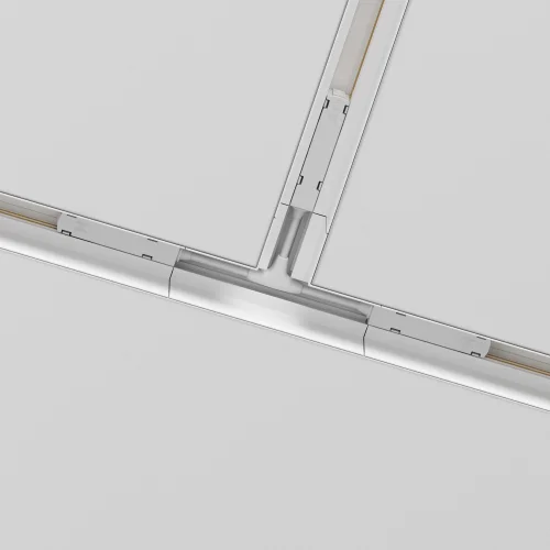 Коннектор Т-образный встраиваемый Magnetic track system Gravity TRA010CT-42W Maytoni белый в стиле хай-тек современный для светильников серии Magnetic track system Gravity встраиваемый gravity магнитная магнитный фото 2
