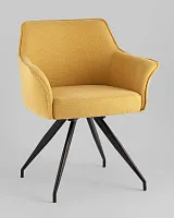 Стул обеденный Feston вращающийся, желтый УТ000039045 Stool Group, жёлтый/шенилл, ножки/металл/чёрный, размеры - *****