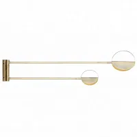 Бра LED Leaves 203593-60 ImperiumLoft бронзовый на 2 лампы, основание бронзовое в стиле современный 