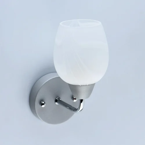 Бра Олимпия 638028301 MW-Light белый на 1 лампу, основание хром в стиле классический фото 4