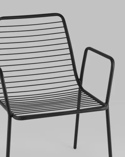 Стул с подлокотниками Дели металл черный УТ000039267 Stool Group, /, ножки//, размеры - *805***605*595 фото 6