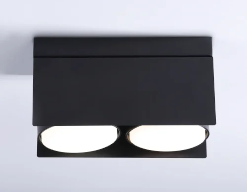 Светильник накладной TN70847 Ambrella light чёрный 2 лампы, основание чёрное в стиле хай-тек современный круглый фото 3