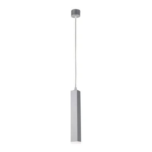 Светильник подвесной LED Somnium 2242-1P Favourite серебряный на 1 лампу, основание серебряное в стиле современный трубочки