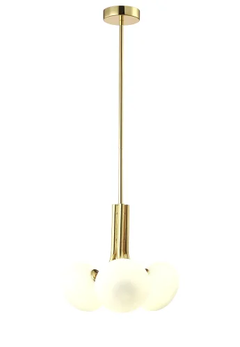 Светильник подвесной ALICIA SP3 GOLD/WHITE Crystal Lux белый 3 лампы, основание золотое в стиле современный  фото 3