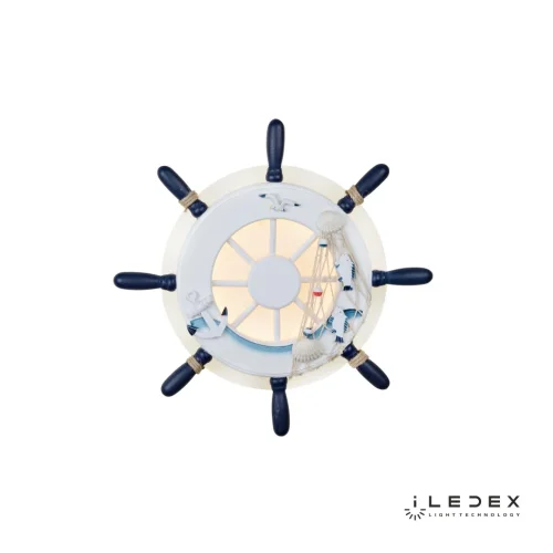 Бра LED Navy B021 WH iLedex белый на 1 лампу, основание белое в стиле хай-тек современный штурвал