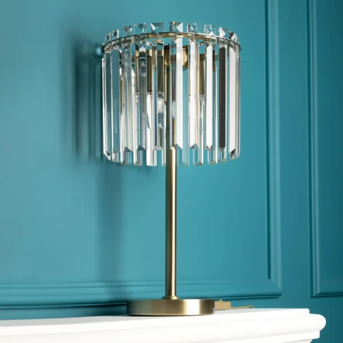Настольная лампа интерьерная Джейн CL306833 Citilux прозрачная 3 лампы, основание бронзовое металл в стиле классический  фото 5