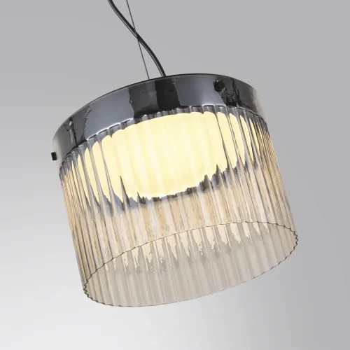 Светильник подвесной LED Pillari 5047/24L Odeon Light янтарный 1 лампа, основание чёрное в стиле современный  фото 5
