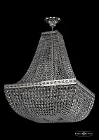 Люстра потолочная хрустальная 19112/H2/60IV Ni Bohemia Ivele Crystal прозрачная на 15 ламп, основание никель в стиле классический sp
