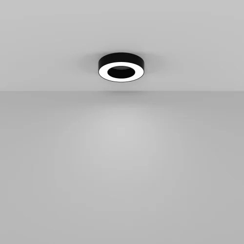 Светильник потолочный LED Lua C093CL-24W4K-B Maytoni белый на 1 лампу, основание чёрное в стиле современный хай-тек фото 4