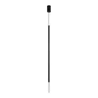Светильник подвесной ЛЕД Стик (Stick) 8400/3LA Lumion белый на 1 лампу, основание чёрное в стиле минимализм трубочки Светильник подвесной ЛЕД Стик (Stick) 8400/3LA Lumion белый на 1 лампу, основание чёрное в стиле минимализм трубочки