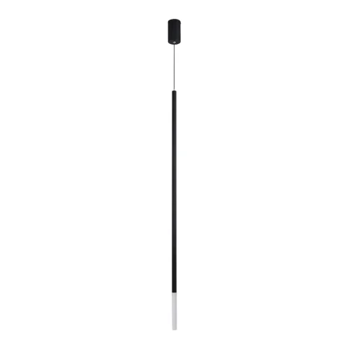 Светильник подвесной ЛЕД Стик (Stick) 8400/3LA Lumion белый на 1 лампу, основание чёрное в стиле минимализм трубочки Светильник подвесной ЛЕД Стик (Stick) 8400/3LA Lumion белый на 1 лампу, основание чёрное в стиле минимализм трубочки