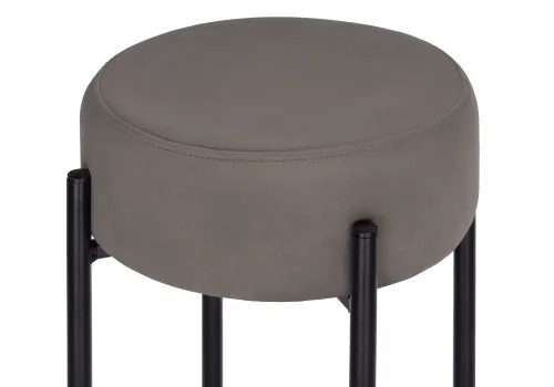 Барный стул Сайпл MR-30 / черный 552097 Woodville, серый/велюр, ножки/металл/чёрный, размеры - ****400*400 фото 3