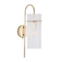 Бра Opulenta 8413/1W Lumion прозрачный на 1 лампу, основание золотое в стиле классический Бра Opulenta 8413/1W Lumion прозрачный на 1 лампу, основание золотое в стиле классический