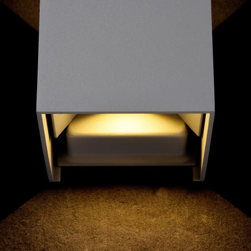 Настенный светильник LED Fulton O572WL-L6GR Maytoni уличный IP54 серый 1 лампа, плафон серый в стиле современный LED фото 2