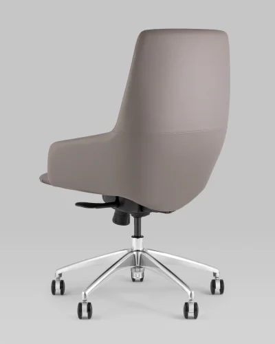 Кресло офисное TopChairs Bow, серый УТ000038541 Stool Group, /, ножки//хром, размеры - ****720*640 фото 5