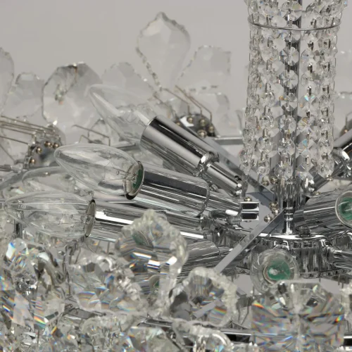 Люстра подвесная Лаура 345010814 MW-Light прозрачная на 14 ламп, основание хром в стиле классический фото 12