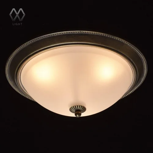 Люстра потолочная Ариадна 450015503 MW-Light белая на 3 лампы, основание античное бронза в стиле современный  фото 2