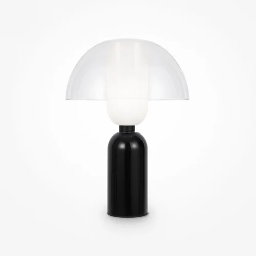 Настольная лампа Memory MOD177TL-01B Maytoni прозрачная 1 лампа, основание чёрное металл в стиле современный арт-деко  фото 2