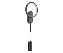 Бра LED Адис 2204,19 Kink Light чёрный 1 лампа, основание чёрное в стиле хай-тек современный 