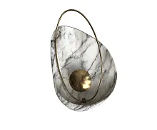 Бра LED Делия 07642,01 Kink Light бронзовый белый 1 лампа, основание белое в стиле 10086 арт-деко 