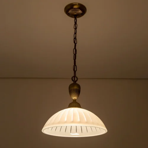 Светильник подвесной Латур CL413212 Citilux белый 1 лампа, основание бронзовое в стиле классический  фото 12