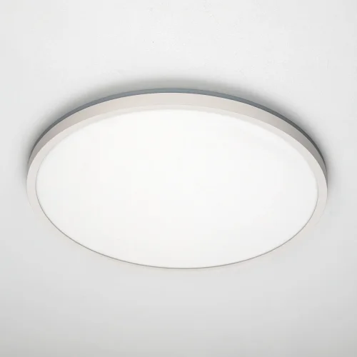 Светильник потолочный LED с пультом Norma CL749400 Citilux белый на 1 лампу, основание белое в стиле современный хай-тек круглый с пультом фото 2