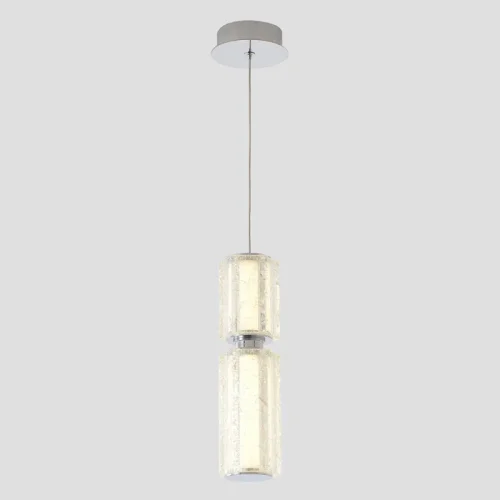 Светильник подвесной ЛЕД ANTIQUE SP23W LED CHROME Crystal Lux белый на 1 лампу, основание хром в стиле классический трубочки фото 3
