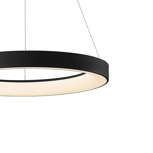 Светильник подвесной LED Niseko 7754 Mantra чёрный 1 лампа, основание чёрное в стиле хай-тек современный кольца фото 3