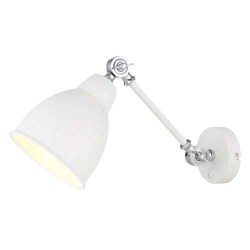 Бра с выключателем лофт Braccio A2054AP-1WH Arte Lamp белый на 1 лампа, основание белое в стиле лофт 