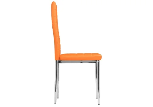 Стул на металлокаркасе DC2-001 orange 11818 Woodville, оранжевый/искусственная кожа, ножки/металл/хром, размеры - ****410*450 фото 2