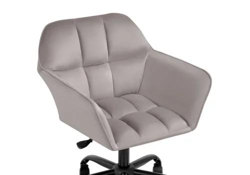 Компьютерное кресло Анко серое  566500 Woodville, серый/велюр, ножки/пластик/чёрный, размеры - *860***630*600 фото 5