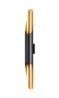 Бра SONATA AP2 BL Crystal Lux чёрный на 2 лампы, основание золотое чёрное в стиле современный Бра SONATA AP2 BL Crystal Lux чёрный на 2 лампы, основание золотое чёрное в стиле современный