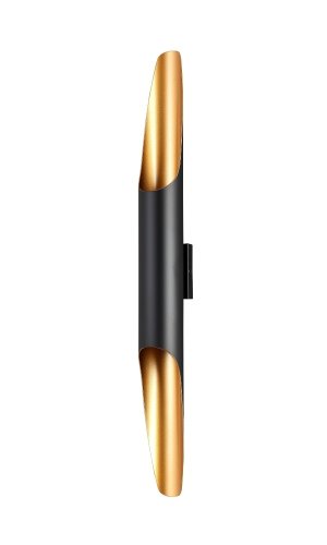 Бра SONATA AP2 BL Crystal Lux чёрный на 2 лампы, основание золотое чёрное в стиле современный 