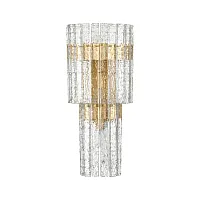 Бра Merkale 4938/3W Odeon Light прозрачный 3 лампы, основание матовое золото в стиле современный 