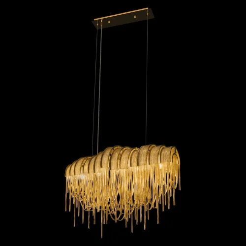 Люстра подвесная Volver 10404/720L GD LOFT IT золотая на 5 ламп, основание золотое в стиле арт-деко цепочки фото 4