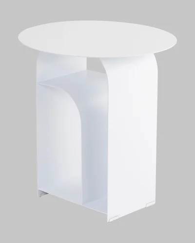 Журнальный столик Arwel, металл, белый УТ000040311 Stool Group столешница белая из металл фото 2